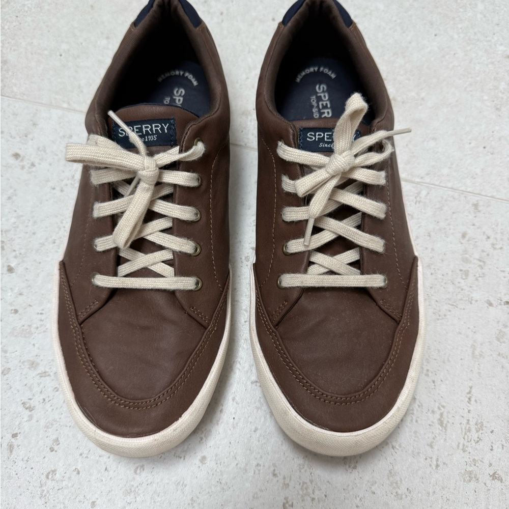Sperry Men's Brown and Cream Sneakers